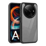 For Redmi A3 4G Acrylic+TPU Transparent Shockproof Phone Case(Black)