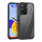 For Redmi Note 11 Pro Global Acrylic+TPU Transparent Shockproof Phone Case(Black)