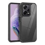 For Redmi Note 12 Pro 4G Global Acrylic+TPU Transparent Shockproof Phone Case(Black)