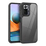 For Redmi Note 10 Pro 4G Acrylic+TPU Transparent Shockproof Phone Case(Black)