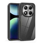 For Redmi Note 14 Pro 4G Acrylic+TPU Transparent Shockproof Phone Case(Black)