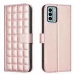 For Nokia G22 Square Texture Leather Phone Case(Rose Gold)