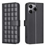 For Tecno Spark 20 Pro Square Texture Leather Phone Case(Black)