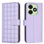 For Tecno Spark Go 2024 / 20C / Pop 8 Square Texture Leather Phone Case(Purple)