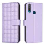 For vivo Y11 / Y15 / Y12 / Y17 Square Texture Leather Phone Case(Purple)