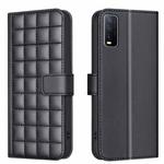 For vivo Y20 Square Texture Leather Phone Case(Black)