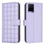 For vivo Y21 / Y21s / Y33s Square Texture Leather Phone Case(Purple)