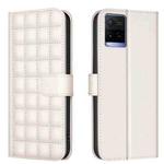 For vivo Y21 / Y21s / Y33s Square Texture Leather Phone Case(Beige)