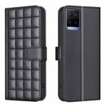 For vivo Y21 / Y21s / Y33s Square Texture Leather Phone Case(Black)