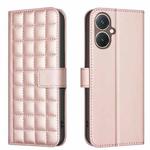 For vivo Y27 4G Square Texture Leather Phone Case(Rose Gold)