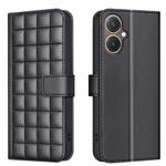 For vivo Y27 4G Square Texture Leather Phone Case(Black)
