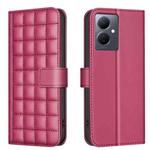 For vivo Y78 5G / Y36 Square Texture Leather Phone Case(Red)