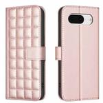 For Google Pixel 8 Square Texture Leather Phone Case(Rose Gold)