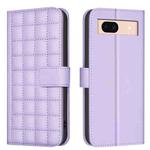 For Google Pixel 8a Square Texture Leather Phone Case(Purple)