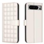For Google Pixel 8 Pro Square Texture Leather Phone Case(Beige)