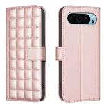 For Google Pixel 9 Square Texture Leather Phone Case(Rose Gold)