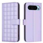 For Google Pixel 9 Pro Square Texture Leather Phone Case(Purple)