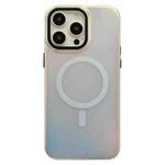 For iPhone 13 Pro Laser Metal Lens Protection Frame MagSafe Phone Case(Black)