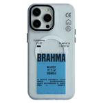 For iPhone 13 Pro Max Frosted Metal Lens Protection Frame MagSafe Phone Case(Blue Label)