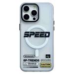 For iPhone 13 Pro Frosted Metal Lens Protection Frame MagSafe Phone Case(SPEED)