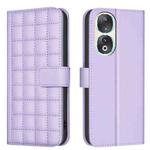 For Honor 90 5G Square Texture Leather Phone Case(Purple)