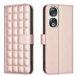 For Honor 90 5G Square Texture Leather Phone Case(Rose Gold)