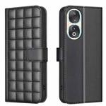 For Honor 90 5G Square Texture Leather Phone Case(Black)