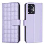 For Honor 100 Square Texture Leather Phone Case(Purple)