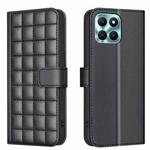 For Honor X6a Square Texture Leather Phone Case(Black)