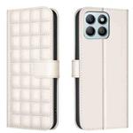 For Honor X8b Square Texture Leather Phone Case(Beige)