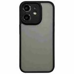 For iPhone 12 TPU Hybrid PC Phone Case(Black)