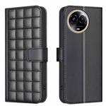 For Realme 11 5G Global / 11X Square Texture Leather Phone Case(Black)
