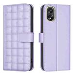 For OPPO A38 4G / A18 4G Square Texture Leather Phone Case(Purple)