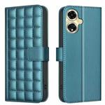 For OPPO A59 5G Square Texture Leather Phone Case(Green)