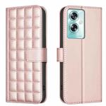 For OPPO A79 5G Square Texture Leather Phone Case(Rose Gold)