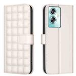 For OPPO A79 5G Square Texture Leather Phone Case(Beige)