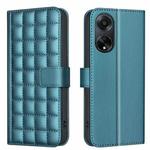 For OPPO A98 5G / F23 / A1 Square Texture Leather Phone Case(Green)