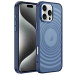 For iPhone 15 Pro Acrylic Skin Feel Corrugated Phone Case(Blue)