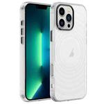 For iPhone 13 Pro Max Acrylic Skin Feel Corrugated Phone Case(Transparent White)