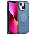 For iPhone 13 Acrylic Skin Feel Corrugated Phone Case(Blue)