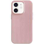 For iPhone 11 Macaroon Tile Stripe TPU Hybrid PC Phone Case(Pink)