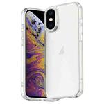 For iPhone XS Max Four Corner Airbag Transparent Glass Phone Case