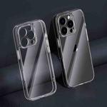 For iPhone 16 Pro Four Corner Airbag Transparent Glass Phone Case