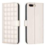 For iPhone SE 2022 / SE 2020 / 8 / 7 Square Texture Leather Phone Case(Beige)