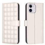 For iPhone 11 Square Texture Leather Phone Case(Beige)