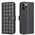 For iPhone 11 Pro Square Texture Leather Phone Case(Black)