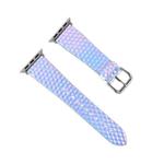 For Apple Watch 5 & 4 40mm / 3 & 2 & 1 38mm Discolor Glitter Fish Scale Texture Watch Band(Rhombic)