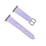 For Apple Watch 5 & 4 44mm / 3 & 2 & 1 42mm Discolor Glitter Fish Scale Texture Watch Band(Square)