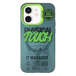 For iPhone 11 English Label Double-sided Frosted Magsafe Phone Case(Green)