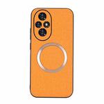 For Honor 200 CD Magsafe Magnetic Cloth Texture Phone Case(Orange)